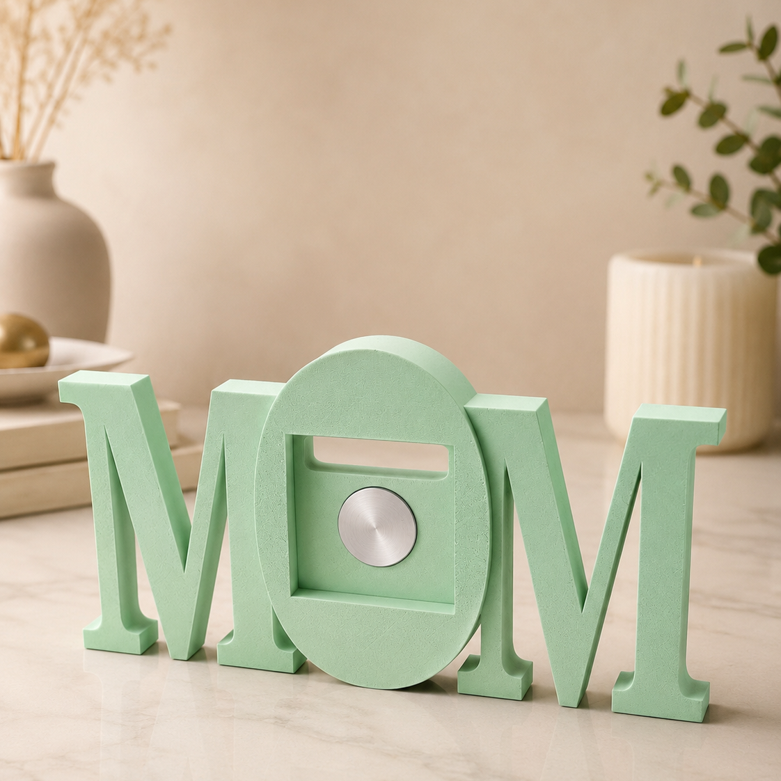 MOM frame in mint green colour