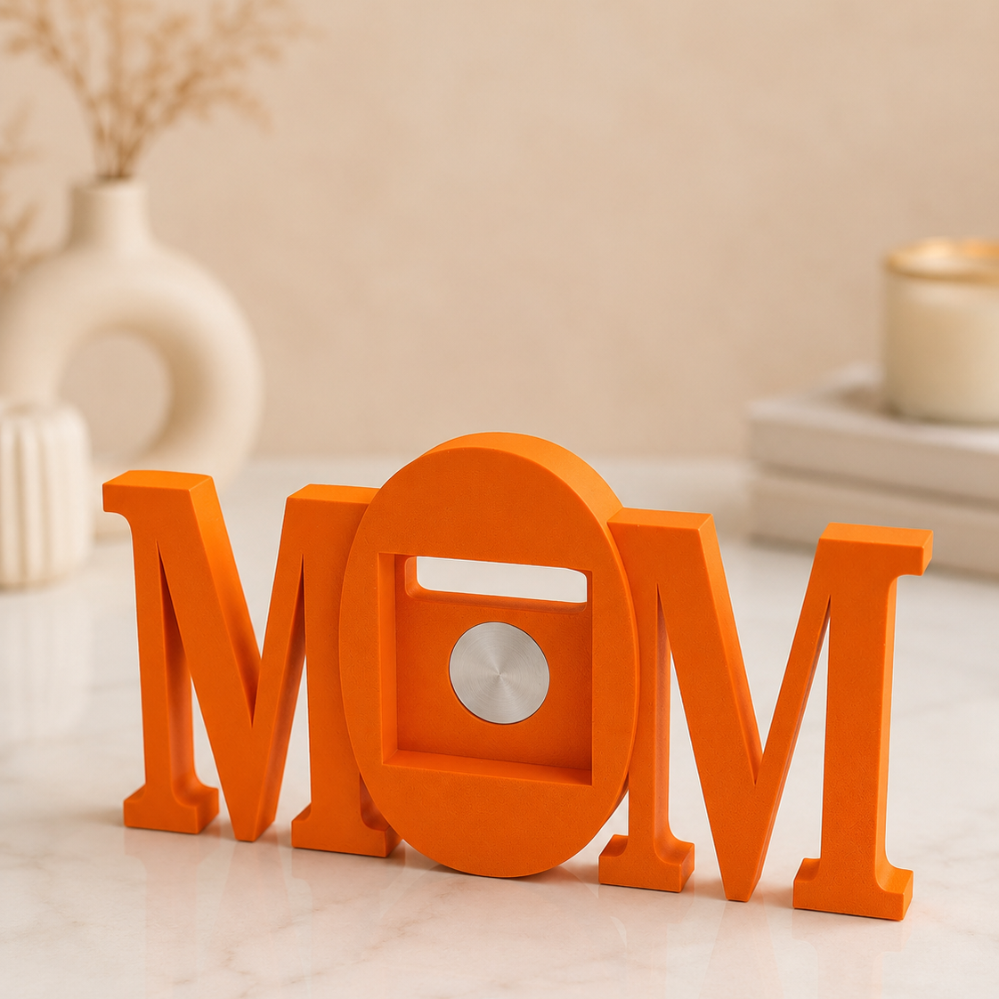 MOM frame in orange colour