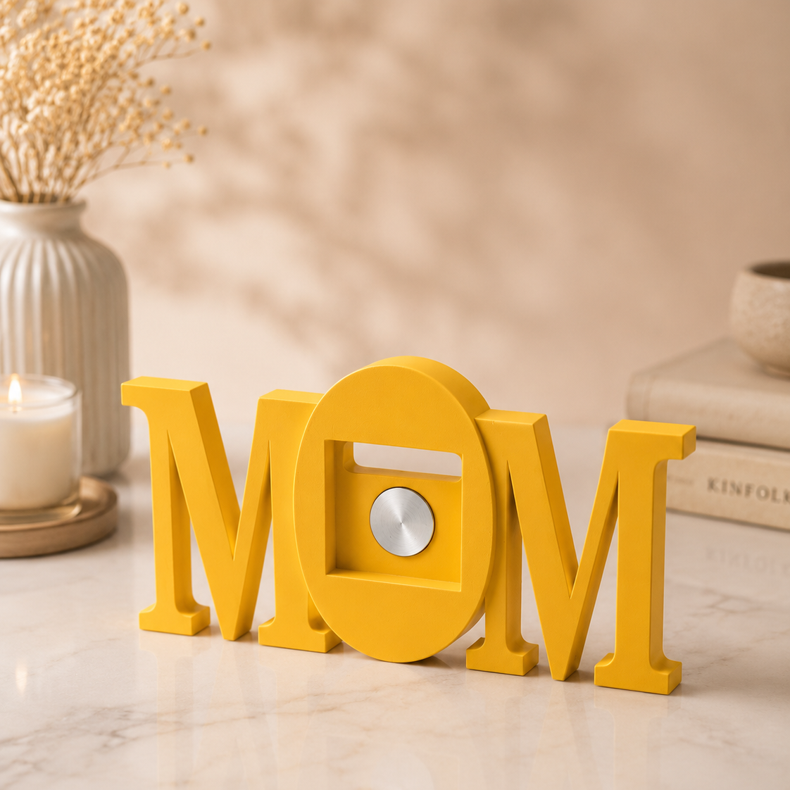 MOM frame in yellow colour