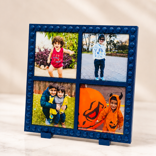 BOHO frame with magnets in navy blue colour
