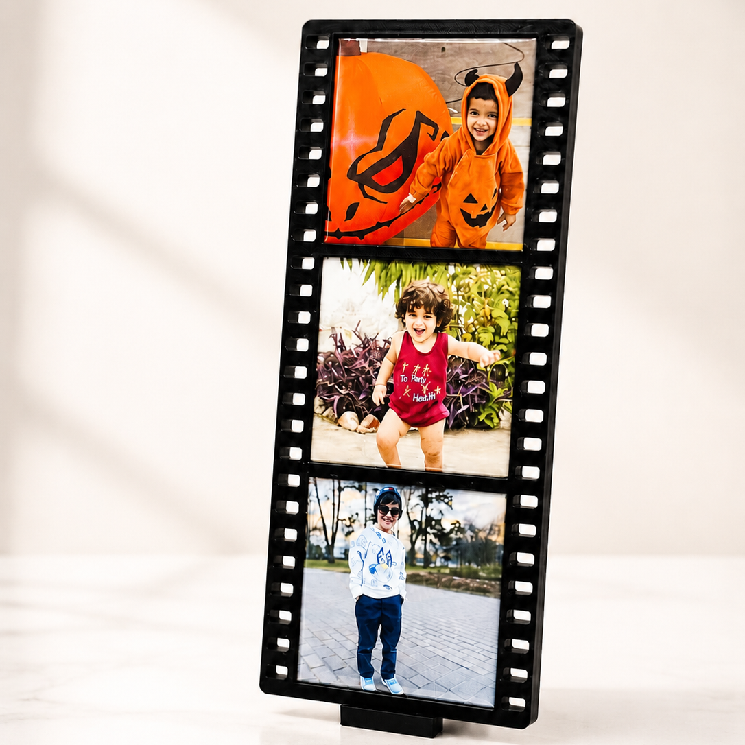 FILM STRIP frame with magnets in black colour