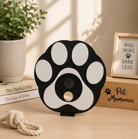 PAW photo magnet display frame for one round photo magnet